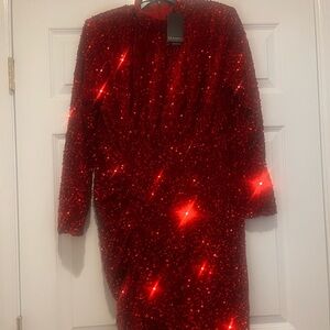 Eloquii Red Sequin Prom Dress